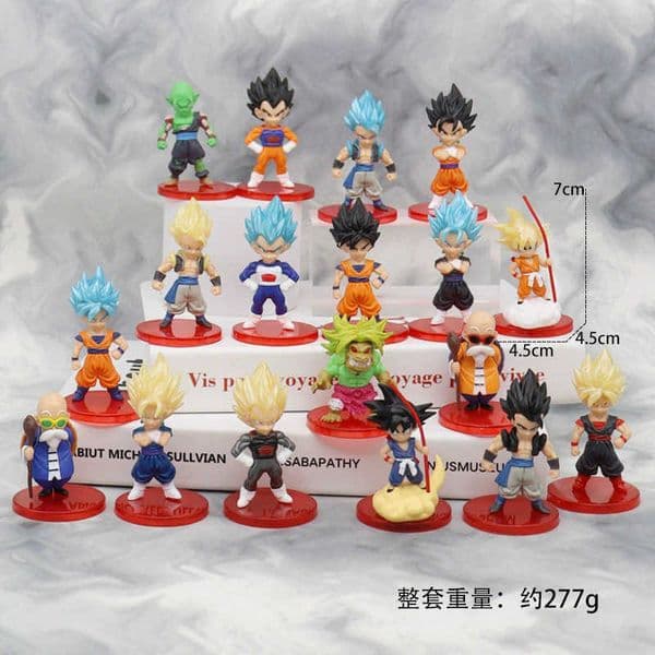 Generation 1 Generation 2 21 models 18 models Dragon Ball Saiyan figure ornaments models cartoon anime toys dolls S260410
