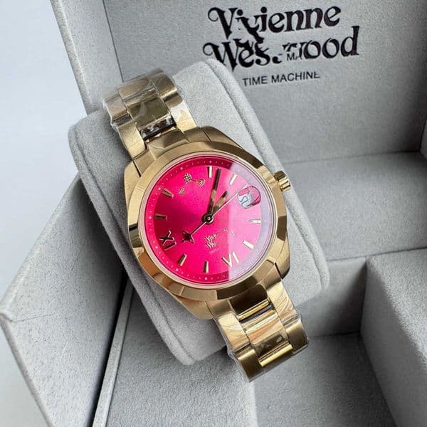 Luxury watches, high-quality watches Empress Dowager Red Dragon Fruit Color Small 28mm Rose Gold Quartz Steel Band Womens Wristwatch
