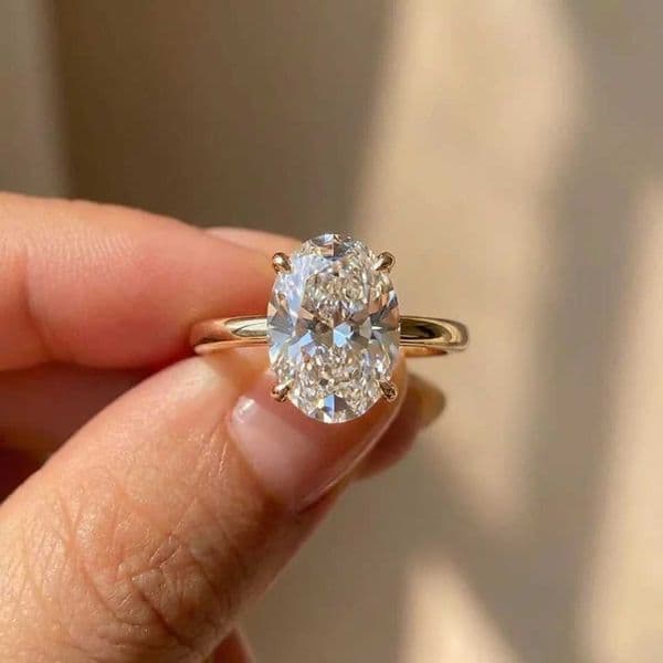 925 Sterling Silve Zircon Gorgeous Shiny Oval Stone Rings For Women Engagement Wedding Luxury High Quality Fine Jewelry Gift J260411