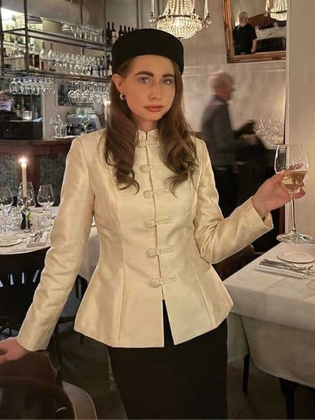 Chic 2026 Women Stand Collar Jacket Long Slve Single Breasted Cinched Waist Female Coat Elegant Spring Top High Strt T260410
