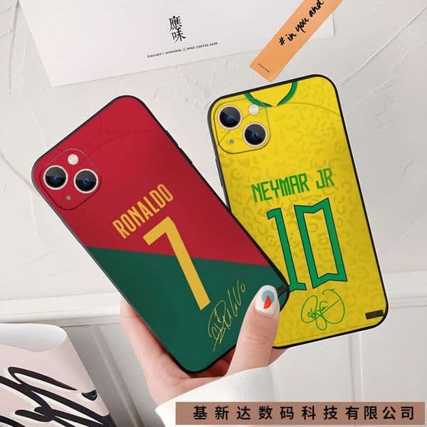 Popular star player case 14promx Apple 13 phone cover silicone men's World Cup iPhoneX wholesale X