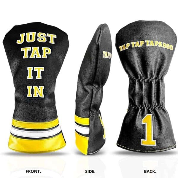 Happy Gilmore Club Covers Funny 'Just Tap It in' Driver cover - Golf Accessories for Men and Women, Fits Any Size. 26Y0411