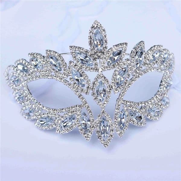 Exaggerated Halloween Crystal Mask Cover Jewelry for Women Handmade Bling Rhinestone Mask Decoration Jewellery 260410