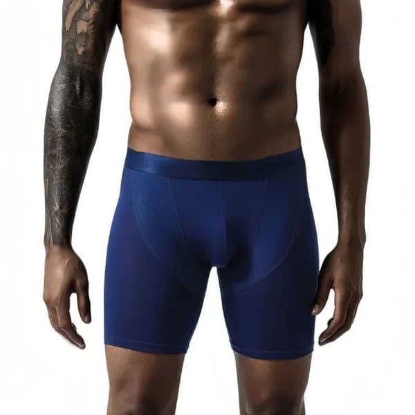 Men Underwear Breathable Quick Drying Boxer Briefs Extended Length Skinny Fit Men Trunks Sport Boxers for Running Fitness Z260411