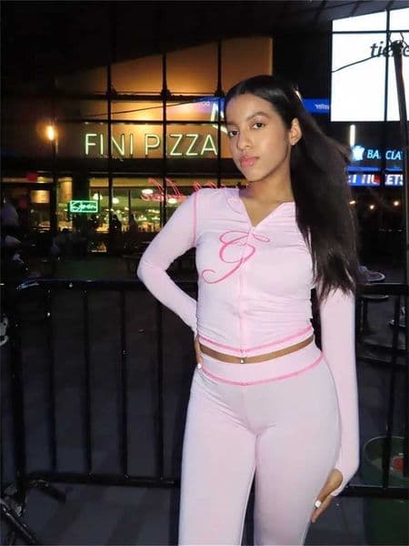 2025 Spring Fashion New Casual Womens Sets Long Slve Zipper Hoodie Tops and Pants Strtwear White Two 2 Piece Set Outfits T260410