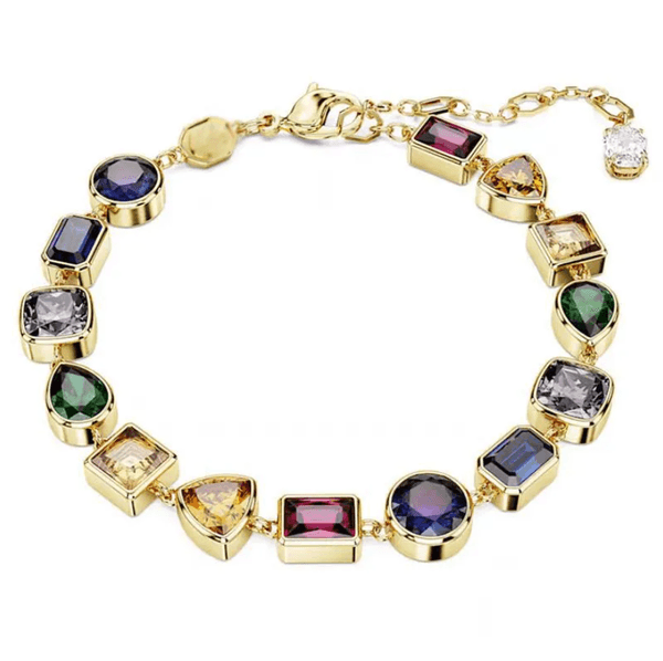Women's Jewelry Set Designer Rhinestone Colorful Crystal Geometry Necklace Crystal Bracelet Earrings For Party Jewelry Sets Christmas and Valentine's Day gifts