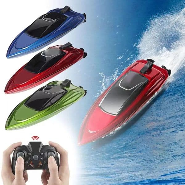 Remote Control LED Light Waterproof Electric Ship 24GHz Mini Ship Toy Children Speed Remote Boat Control High RC Gift N8T2 260409