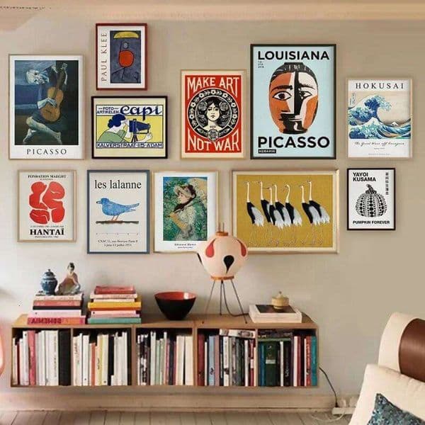 Paul Klee Yayoi Kukasa Hokusai Eclectic Art Painting Canvas Nordic Posters And Prints Wall Pictures For Living Room De Corr 26Y0411
