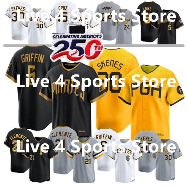 2026 City Pittsburghs Pirates Jersey Paul Skenes Roberto Clemente Konnor Griffin Oneil Cruz Bryan Reynolds Bubba Chandler Oneil Cruz Ozuna Lowe Nick Gonzales Youth