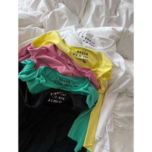 Women's wide top Count Combed Cotton Lightweight Relaxed Rolled Hem Loose Round Neck Short Sleeve Casual Solid Color Oversized T Shirt Luxury