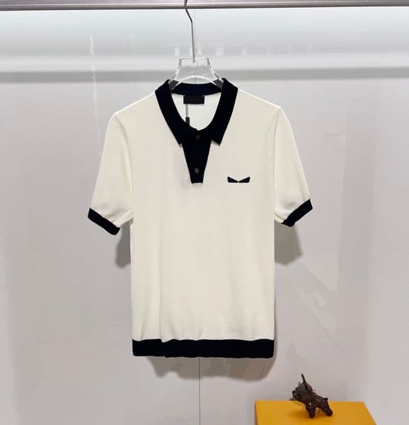 Men's Plus Tees & Polos spring and summer new high grade cotton printing short sleeve round neck panel T-Shirt Size: m-l-xl-xxl-xxxl Color: black white 5d230s