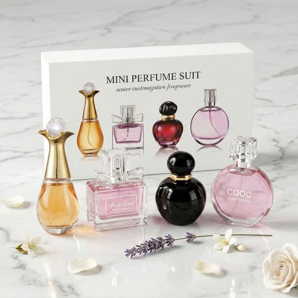 Compact Feminine Eau de Toilette Quartet - Exquisite Olfactory Experience Suitable For Valentine Dates
