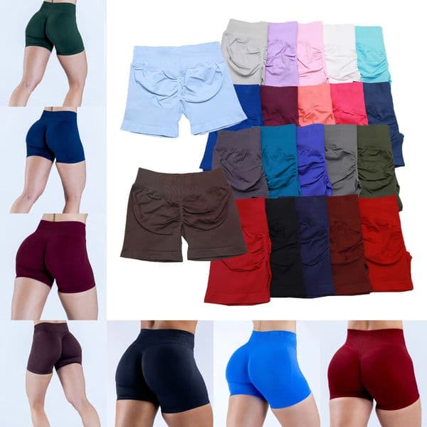 DFY new color pine espresso ink women dynamic Impact Shorts Women 4.5 inch Seamless Scrunch Bum Gym running Shorts Yoga Shorts Workout Biker Short Fitness Short