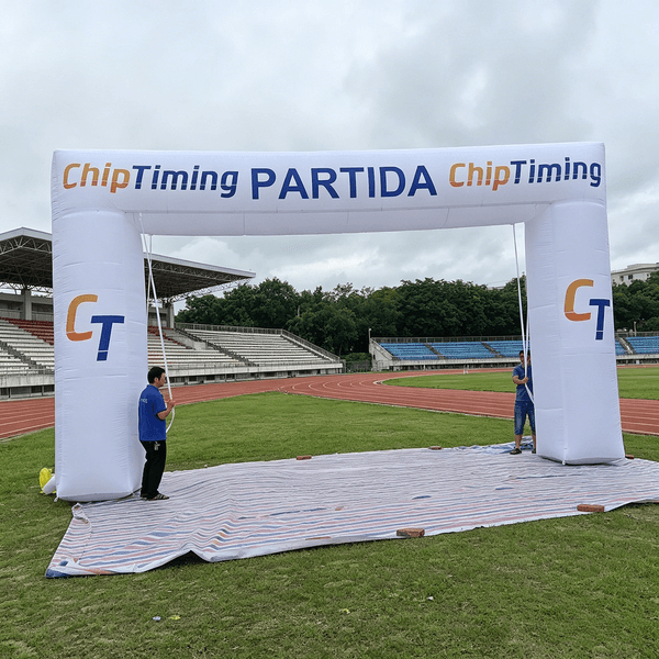 7.7mWx4mH Inflatable Square Arch Entrance Gate with Custom Logo for Outdoor Sports, Race Event