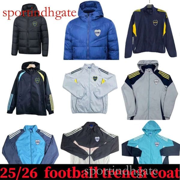 Boca Soccer Jerseys Windbreaker Mens Football Tracksuit 2025-2026 - Lightweight Breathable Training Jacket top quality