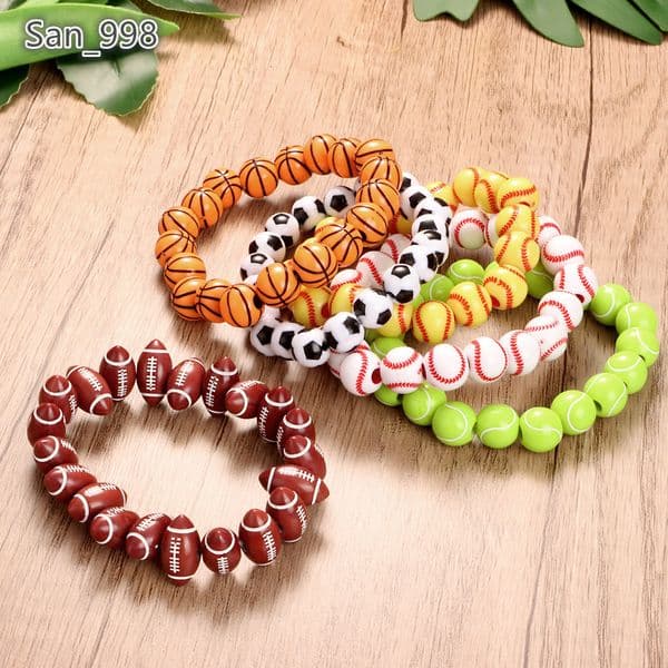 2026 World Matches Event Football Volleyball Basketball Jewelry Fan Support Bracelets Beads Bracelet Adjustable Bracelets