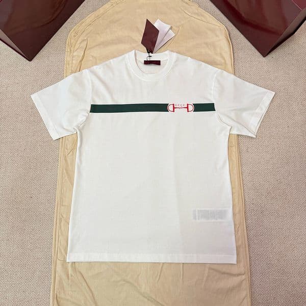 Designer Brand High Quality Men's T-shirt Polo Shirt Men's T-shirt Lock Embroidered Street Wear Fashion Party Short Sleeve Shirt