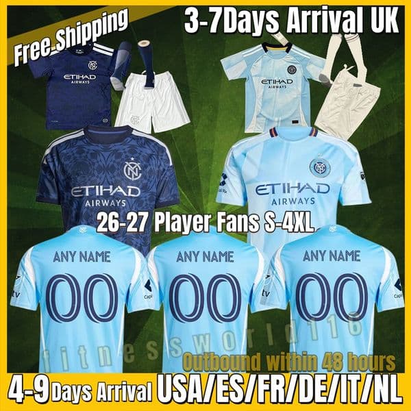 new york city jersey 26 27 SOCCER JERSEYS 2026 2027 New York City FC Home Away NYCFC THIAGO MORALEZ Talles Fans Player Version Football Shirts Goalkeepere Men Kids S-4XL