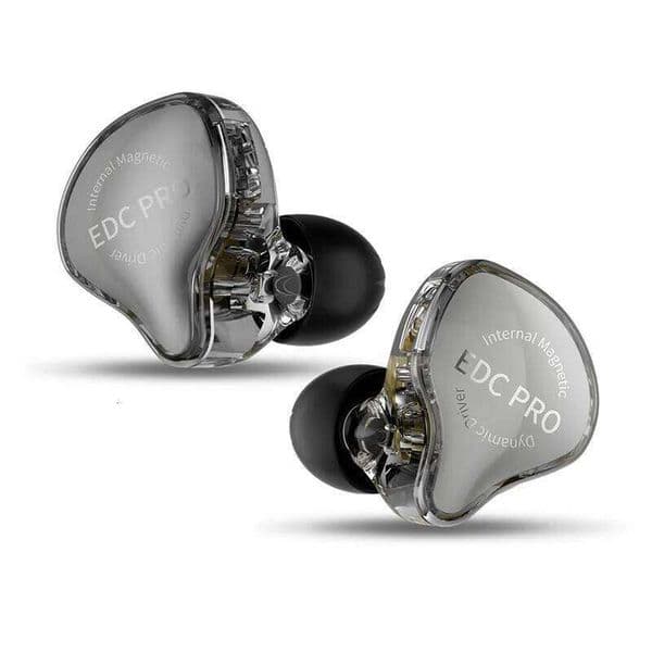 KZ EDC Pro Wire Earphone Large Dynamic Drivers Monitor Bass In-Ear Headphone Cancelling Headset With Detachable Audio Cable