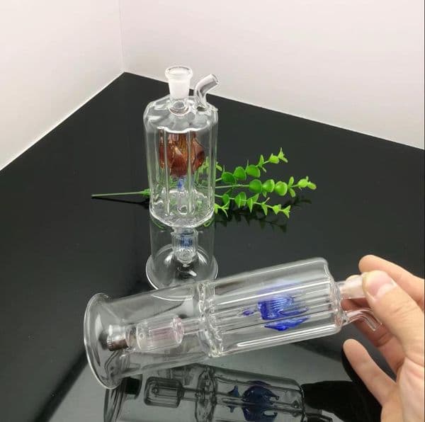 Double baffle filter glass water bottle Glass bongs Oil Burner Glass Water Pipe Oil Rigs Smoking Rigs