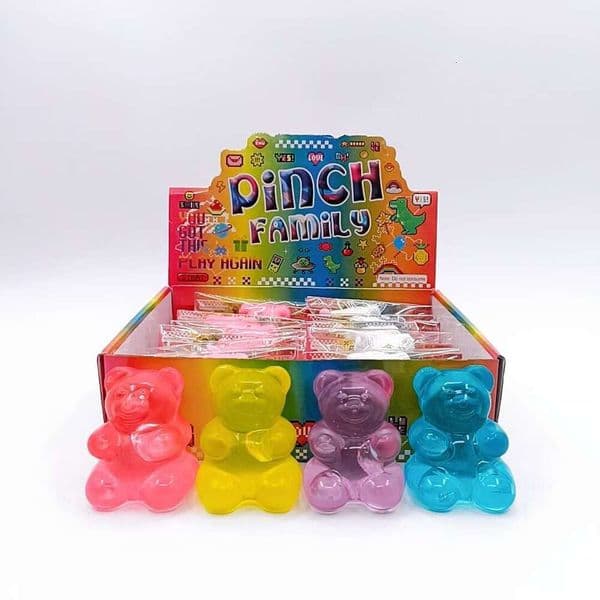 Needoh-style gummy bear maltose squishy sensory stress-relief toy with slow rebound and moldable texture