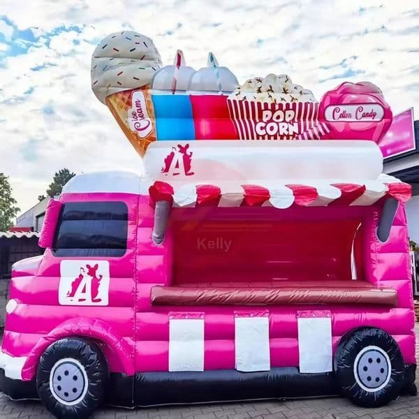 Portable Inflatable Food Trailer Stand - Personalized Design for Concessions and Festivals