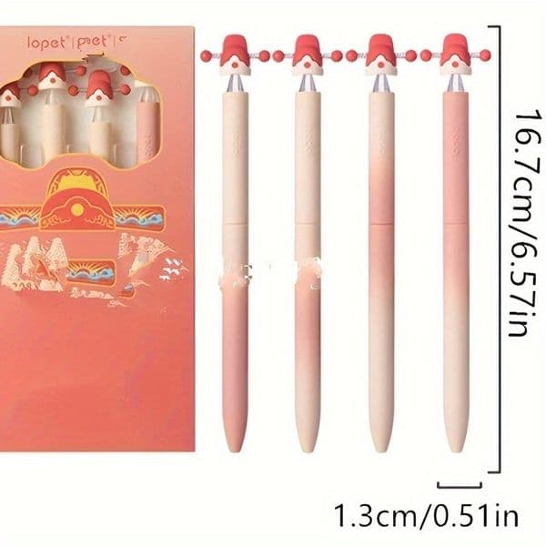 4-piece set Premium Desk Accessories Elegant Collection of Four 0.5 mm ballpoint pens bulk/roller ball pen Gel Ink Pens Ideal for Professional Use