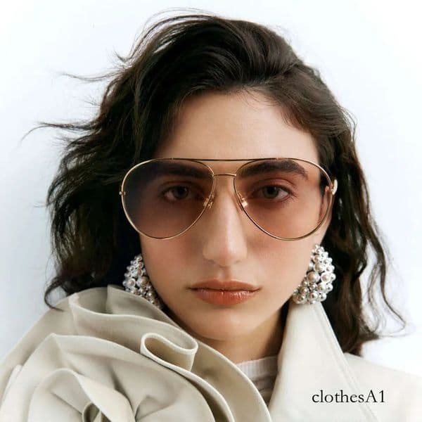 Fashion New Retro Double Bridge Large Frame Toad Sardine Leg Sunglasses Internet Celebrity Trendy Glasses Chunjinqiuli