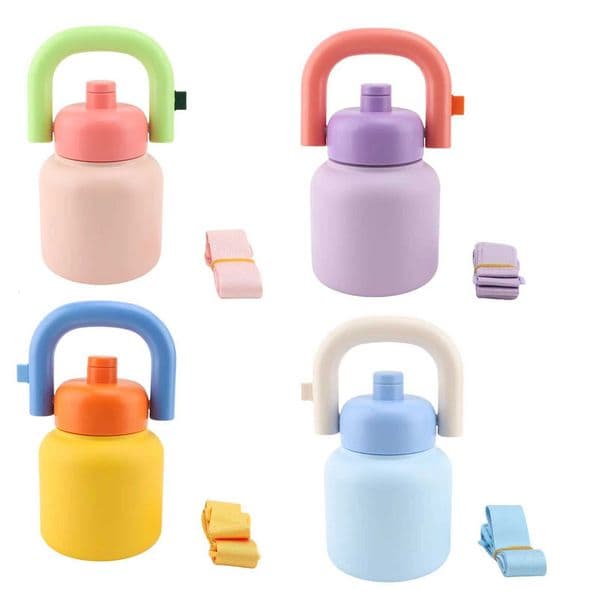 1000ml Insulated Water Bottle with StrawLid 316 Stainless Steel 1000ml Insulated Water Cup with HandleStrap for Hot Cold Drink K260413 Y260520