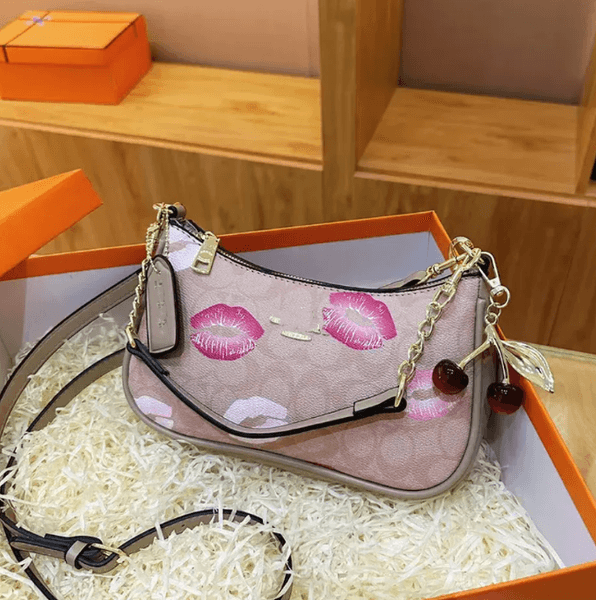 2026 Cherry Teri shoulder Bag designer Purse Genuine underarm handbag Armpit tote leather crossbody denim Sacoche ladies Clutch wallet Hobo purses