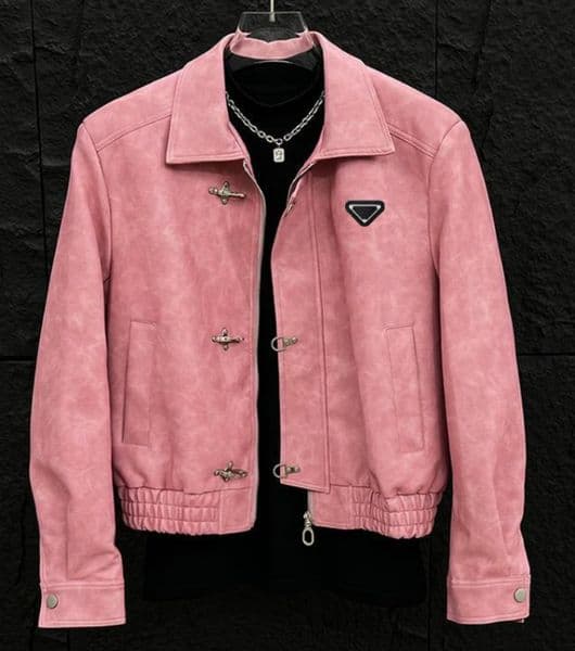 Men's PU Jacket outdoor sports designer motorcycle coat Black Biker Fashion fitness Couples wear