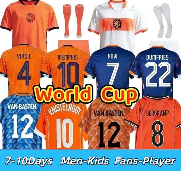 26 World Cup Netherlands Dutch jersey retro Soccer Jersey Bergkamp ROBBEN 2026 2027 GAKPO MEMPHIS vintage National Team football tops Shirt Kids