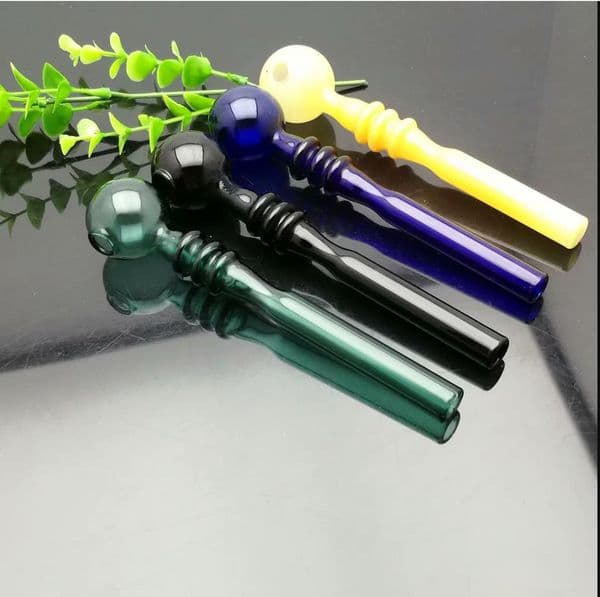 Smoking Pipes Coloured multi wheel bullous glass direct fired pot Glass bongs Oil Burner Glass
