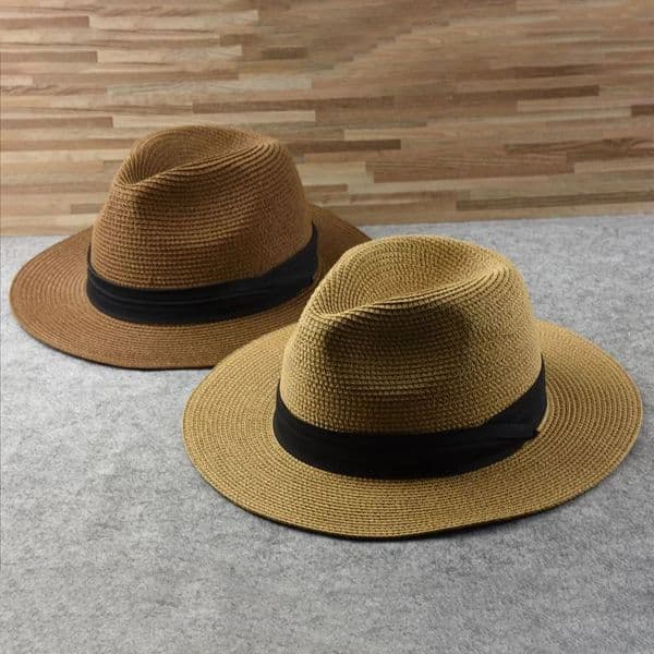 Extra Large Panama Straw Hat Summer Wide Brim UV Protection Adjustable Beach Sun Hat for Women Men Travel 260410