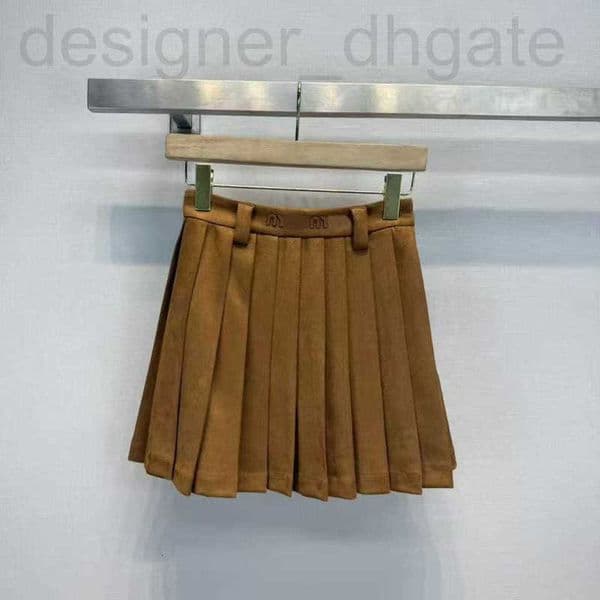 Skirts designer women Woman Clothing 26M Summer New Simple Casual College Solid Color Embroidered Letter Age-Reducing Pleated Skirt for Women