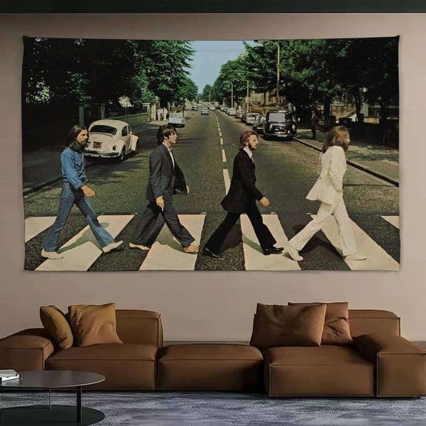 Band T-The B-BeatlesS Classic Cool Background Hanging Cloth Bedroom Room Decor Aesthetic Tapestry Wall Party 26Y0413