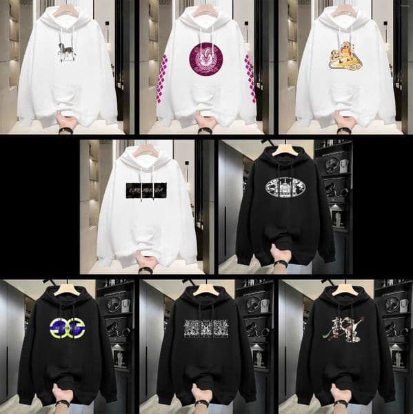 Men's Hoodies Mens Printed Hoodie Sweatshirt For Men Womens Hoody Pullover Spring Fall Sweatshirts Hip Hop Cotton Tops Printing Clothes