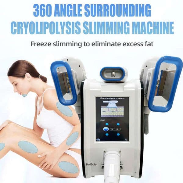 Ace Advanced Cryolipolysis Full Body Contouring Non-Invasive Fat Dissolving Cryo Fat Freezing Lymph Drainage Skin Rejuvenation 3 Handles Weight Loss Machine