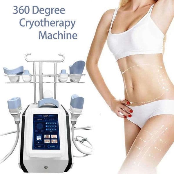 Ace New Arrival Double Handle 360 Cryo Sculpting Machine Weight Lose Fat Burning Skin Tightening Body Slimming Shaping For Beauty Equipment