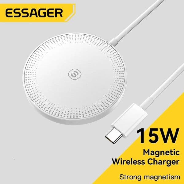 Essager 15W Magnetic Qi Wireless Chargers Fast Charging for iPhone 14 13 12 Pro Max PD Fast Charging For Pad Adapter 260410
