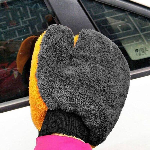 Soft Washing Gloves Double-sided Fleece Microfiber Chenille Drying Cloth Car Body Window Tire Cleaning Glove Thicken ddmythur