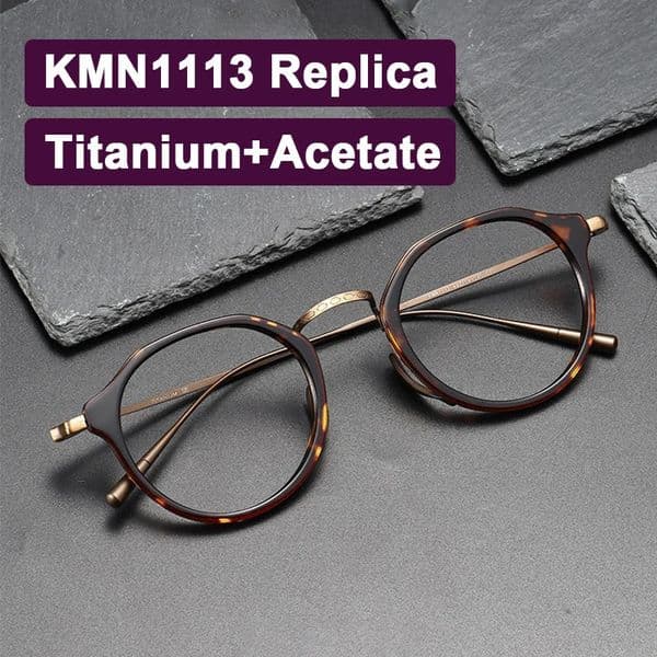 Japanese Replication Acetate Glasses Frame Retro Round Eyeglasses Men Woman Irregular Fashion Eyewear260410