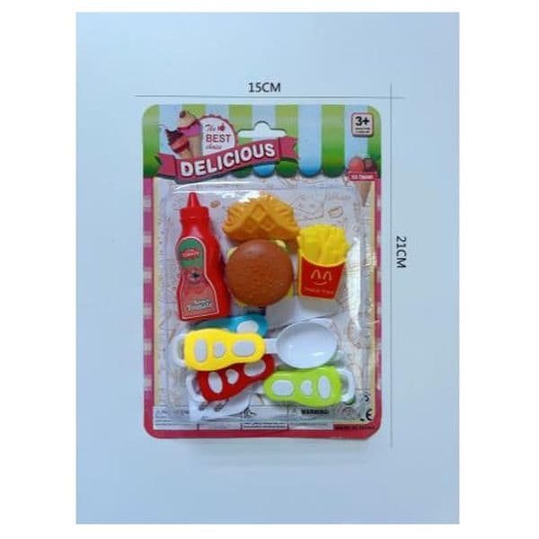 Playhouse 8-Piece Hamburger Cutlery Set