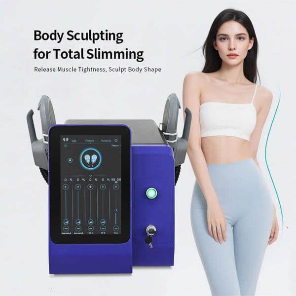 Ace New Sale 2 Handle Rf Ems Body Shaping Device Electromagnetic Wave Slimming Fat Removal Muscle Stimulation Fat Burning Cellulite Reduction Beauty Equipment