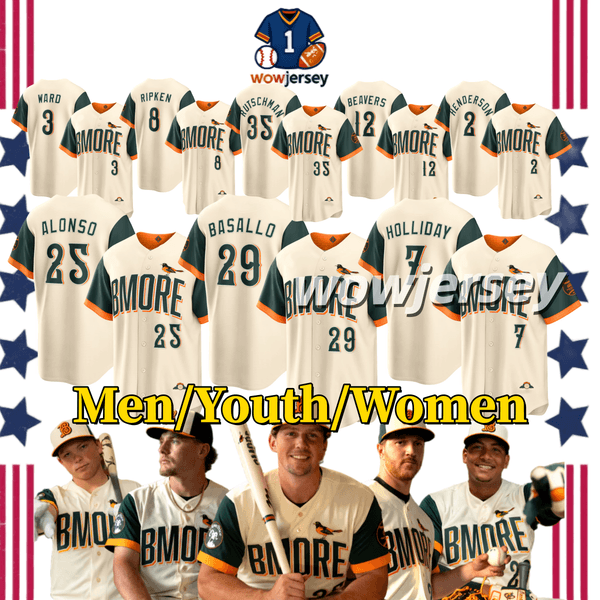 2026 Orioles City Connect Pete Alonso Baseball Jersey Gunnar Henderson Adley Rutschman Pete Alonso Jackson Holliday Trevor Rogers Taylor Ward Ryan Mountcastle