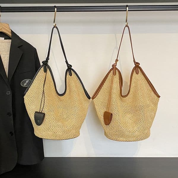Beach Vacation Large Capacity Straw Lightweight Bags Korean Style Ins Handbag Summer Shoulder Tote Bag