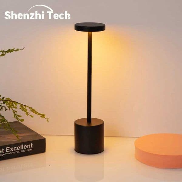 LED Touch Sensor Table Lamp 3Colors Adjustable Simple Rechargeable Desk Lamp Bedside Creative Ambient Light Bar Room Decor Light H260413