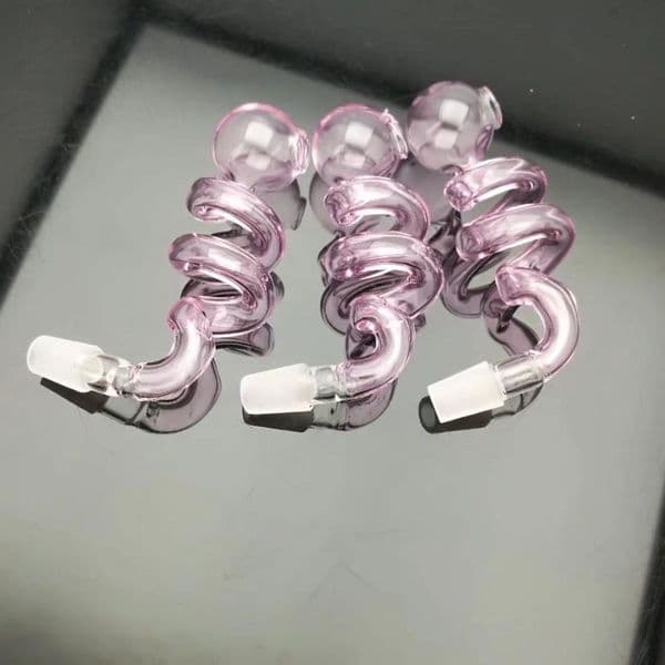 Pink Double Helix boiler Glass bongs Oil Burner Glass Water Pipe Oil Rigs Smoking Rigs 2024