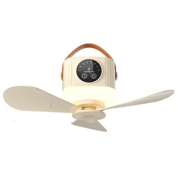 2026 New USB Rechargeable Remote Control Ceiling Fan for Student Dormitory Camping