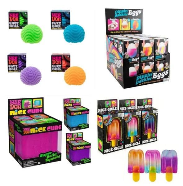 New Cube NeeDoh Ice Cream Fun Jellyfish Cute Easter Bunny, Eggs And Other Types Of Stress Relieving Toys Wholesale Boxes With Logo